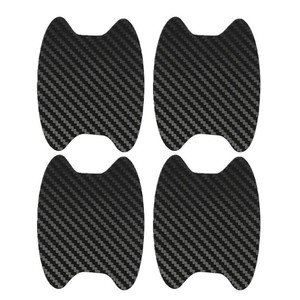 MESOROCK 4 pièces universel 3D fibre de carbone poignée de porte de <span class=keywords><strong>voiture</strong></span> peinture anti-rayures autocollant Auto poignée de porte tasses coussin de protection - Product Image 6
