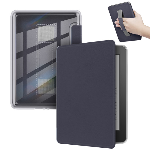 Clear Acrylic Hard Back Cover Case Private Mold Multi-Size for Kindle 6 Inch 6.8inch/7inch 2022 Model C2V2L3 Handle Strap