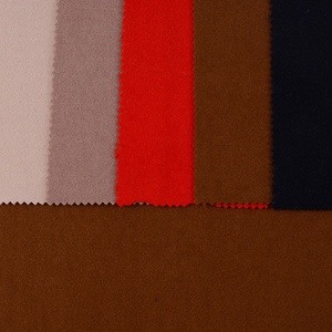 High End Solid Melange Marl สีโพลีเอสเตอร์เส้นใย Merino <span class=keywords><strong>Wool</strong></span> Blend Velour สิ่งทอแคชเมียร์ Finishing ผ้าสำหรับเสื้อ - Product Image 3