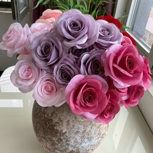 ดอกกุหลาบประดิษฐ์ New Dreamy Rose ขนาด 30 ซม.-100 ซม. ดอกไม้ผ้าไหม ตกแต่งบ้าน งานแต่งงาน โรงแรม - Product Image 3