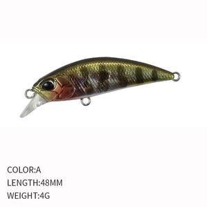 Leurre artificiel dur Micro Minnow coulant 48MM/4G pour la pêche en eau douce en rivière, lac et ruisseau, pour la pêche au black-<span class=keywords><strong>bass</strong></span> et à la truite - Product Image 6