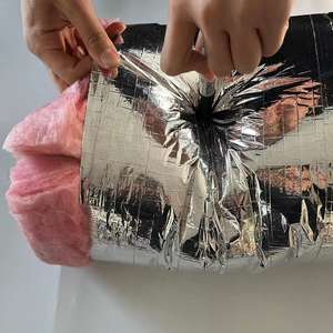 <span class=keywords><strong>Conduit</strong></span> d'air Flexible <span class=keywords><strong>isolé</strong></span> R4/ R6/ R8 HVAC/<span class=keywords><strong>conduit</strong></span> d'échappement 200mm en feuille d'aluminium - Product Image 5