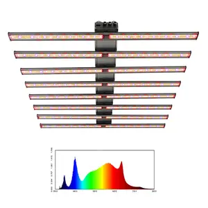 Tour hydroponique pour l'extérieur, large spectre cadre lumineux Dragon Fruit système hydroponique Double face 5000w LED lampe de croissance/