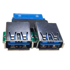 Vente en gros d'accessoires et de pièces informatiques en ligne Adaptateur femelle à 2 ports femelle USB 3.0 20 broches - Product Image 5