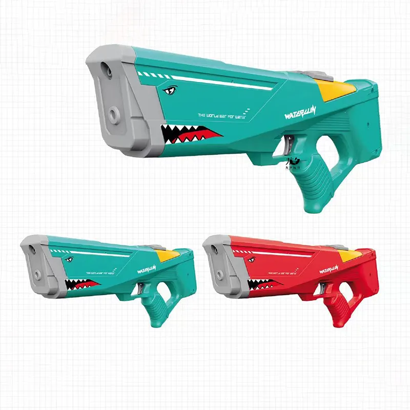 Longxi Automatische Waterpistolen Elektrische Plastic Haai Waterblaster Speelgoed Batterij Aangedreven Waterpistool Buitenspellen Voor Volwassenen Kinderen