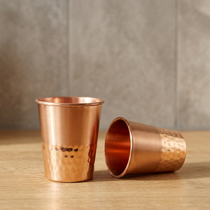Gobelet en cuivre couleur unie, design minimaliste, réutilisable, cadeau de fête pour adultes, paroi simple - Product Image 4