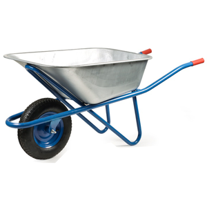Chariot en métal galvanisé <span class=keywords><strong>120L</strong></span> avec pneus pneumatiques, <span class=keywords><strong>brouette</strong></span> robuste pour jardin et maison - Offre Spéciale - Product Image 4