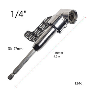 105 Degree <b>Screwdriver</b> <b>Bit</b> Corner Connector 1/4 Inch Carbon Steel Drill Accessory Extension Sleeve - Product Image 2