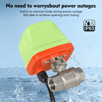 Vanne à boisseau sphérique motorisée YAOYANG DN20 PN40 en laiton avec actionneur en plastique, pour eau, OEM, sans chauffage, IP52, électrovanne, 5-15 secondes