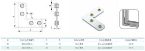 Nhà cung cấp Trung Quốc M6 M8 góc mã tùy chỉnh kim loại chân đế đa năng nội Doanh nối Fastener - Product Image 2
