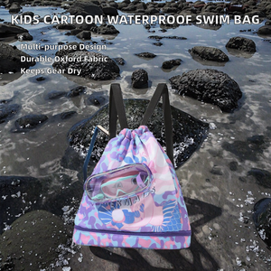 Bolsa de Almacenamiento Impermeable para Natación con Diseño de Dibujos Animados para Niños, Mochila con Cordón para Niños, Bolsa de Aseo Deportiva para Playa, Venta al por Mayor - Product Image 2