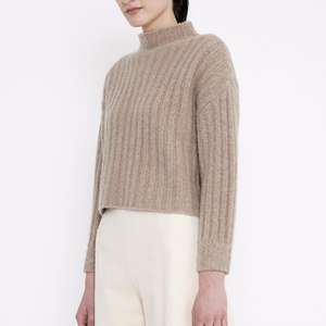 Fornitore <span class=keywords><strong>di</strong></span> maglieria da donna lavorata a maglia a spalla ridotta <span class=keywords><strong>in</strong></span> <span class=keywords><strong>cotone</strong></span> elegante a manica lunga con collo finto e <span class=keywords><strong>filo</strong></span> corto maglione donna - Product Image 2