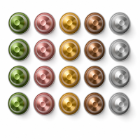 Capsules de matcha latte avec base de poudre de lait végétal, boîte de 10 capsules