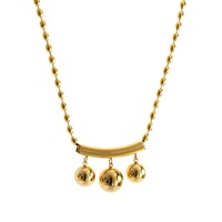 Nouveau style collier pendentif perle simple en acier inoxydable plaqué argent/or 18 carats pour femme, haut de gamme, minimaliste, ras du cou