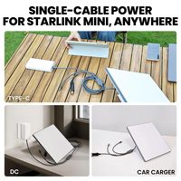 Câble d'alimentation USB C vers DC 3 en 1 pour Starlink Mini, 18AWG, 10 pieds, 100W PD, cordon d'alimentation DC pour allume-cigare de voiture