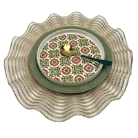 2025 Offre Spéciale moderne feuille de Lotus Design tapis de Table tissés antidérapants napperons en plastique pour Tables à manger