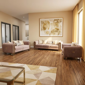 Sofá de terciopelo Simple moderno MR, conjunto de sofá de arte decorativo de cristal de diseñador, sofás de sala de estar de Hotel para el hogar, muebles de sala de estar - Product Image 3