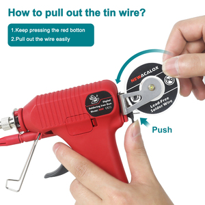 Kit de Soldadura con Pantalla Digital de 80W 180-520 ℃   Pistola de <span class=keywords><strong>Estaño</strong></span> Automática con Temperatura Ajustable para Reparación de Soldadura - Product Image 4
