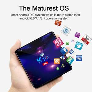 Boîtier TV intelligent Em Android 9.0 K10 Amlogic S905X3, double WiFi 2.4G/5G, BT 4.1, lecteur multimédia 8K H.265 - Product Image 3