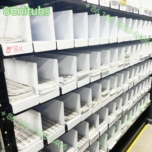 Diviseur d'entrepôt en maille PVC/métal / Séparateur de rayonnage / Cloison de rayonnage avec fente pour étiquette pour entrepôt d'épicerie, pharmacie, entrepôt de jouets - Product Image 3