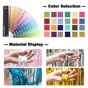 Pompones de Plástico Personalizados al por Mayor de 6 y 8 Pulgadas, Iridiscentes, Arcoíris, para Equipos de Animadoras y Grupos de Baile - Product Image 2