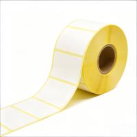 Étiquettes adhésives personnalisées en papier thermique 50*25mm en rouleau pour supermarché, sensibles à la chaleur