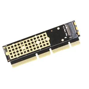Adaptor M.2 NGFF NVMe SSD ke PCIE 3.0 X16/X8/X4 untuk server 1U/2U dan PC profil rendah Aksesori komputer lainnya