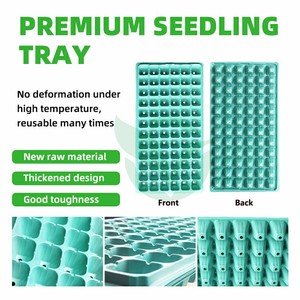 Bandeja de Plástico Reutilizable de 72 Celdas para Germinación de Semillas, Bandeja para Plantar y Sembrar - Product Image 1