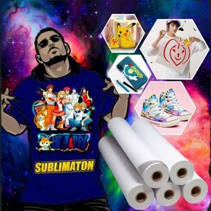 Papier blanc pour transfert par sublimation, fournitures en gros pour l'application sur vêtements - Product Image 2