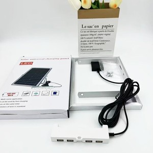 Prise de charge <span class=keywords><strong>solaire</strong></span> 8W 10W 15W 4in1 <span class=keywords><strong>panneau</strong></span> <span class=keywords><strong>solaire</strong></span> de charge avec prise <span class=keywords><strong>USB</strong></span> pour lumières LED camping extérieur avec câble de 5 mètres - Product Image 3
