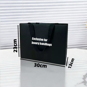 Factory Direct Black Luxury Folding <b>Packaging</b> Boxes Portable Hand Paper Gift Bags for Accessories & Luxury Bags Packing - Product Image 3