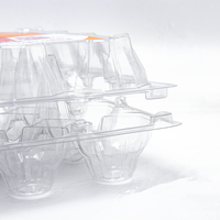 Boîte d'emballage alimentaire transparente à prix avantageux en PET, boîte d'emballage pour œufs à 20 trous, boîte d'emballage en plastique pour œufs