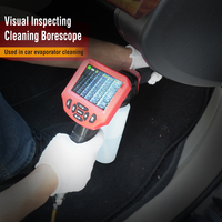 Boroscopio Visual para Limpieza de Aire Acondicionado, Pantalla IPS de 4.3 Pulgadas, Cámara de 9mm, Endoscopio de Inspección para Evaporador de Aire Acondicionado Automotriz