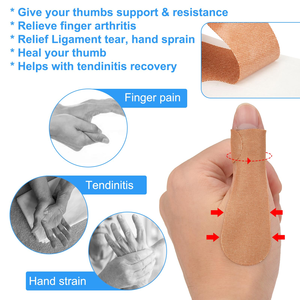 Autocollants de soutien pour le pouce de haute qualité, hypoallergéniques, élastiques, stabilisant les tensions musculaires, pour l'arthrite et la réduction des gonflements - Product Image 2