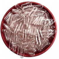 Capsules vides en HPMC transparentes, taille 000 #   à 4 #   Capsules végétales certifiées Halal et Casher, couleurs personnalisées, impression de logo prise en charge