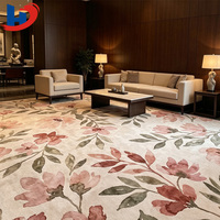 Tapis en nylon 100% imprimé Chromojet sur mesure HENGJIU, 4 m de large |   Revêtement ignifuge B1 antidérapant et écologique pour salle de bal d'hôtel