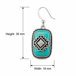 Orecchini a Forma di Scudo per Donne, Stile Etnico Vintage, Accessori per Orecchie da Indossare Quotidianamente - Product Image 5
