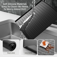 BPlus Große Hunde- & Katzen-Futtermatte aus Silikon Modernes Solides Design Wasserdicht und Auslaufsicher Rutschfest Bissfest Leicht zu Reinigen