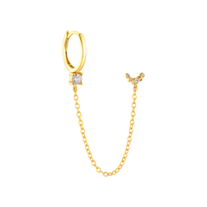 Pendientes Largos ROXI con Diseño de Luna y Diamantes de Imitación para Mujer, Pendientes con Borlas Brillantes en Forma de Luna Creciente - Product Image 1