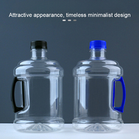 Ember/Botol Plastik PET 3L Transparan, Wadah Air Kosong, Tong Portabel untuk Jus, Teh, Minuman, Ember Coke, Botol Air Minum