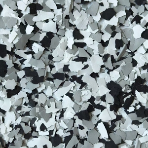 Professional Epoxy Floor Flake Chips for Garage Flooring Coatings Thin Hard Solid Color <b>Vinyl</b> Flake - Product Image 6