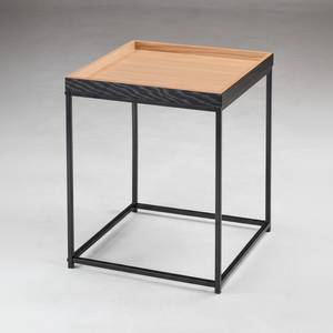 โต๊ะข้างไม้ขนาดเล็กสีทองทันสมัยสำหรับเฟอร์นิเจอร์ห้องนั่งเล่น - Product Image 1