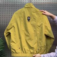 Chaqueta Casual de Cuello Alto en Color Sólido para Hombre, Primavera 2026, Estilo Moderno, Minimalista, Versátil, Estilo Bad Boy, Corte Ajustado