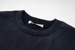 T-shirt décontracté à manches longues et col rond pour homme, style vintage délavé, avec motif graphique lettres vieillies, coupe ample rétro 1996, ODM - Product Image 4