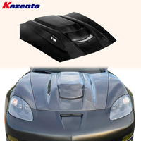 Pour Corvette C6 06-13 Capot de refroidissement ventilé avant en fibre de carbone style KZB