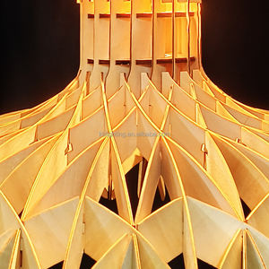 Luce a soffitto in legno a Led personalizzata America popolare decorazione artistica a soffitto in legno luce a sospensione - Product Image 6