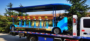 Vélo-bar électrique à pédales, bus touristique urbain à quatre roues, vélo de fête à bière - Product Image 4