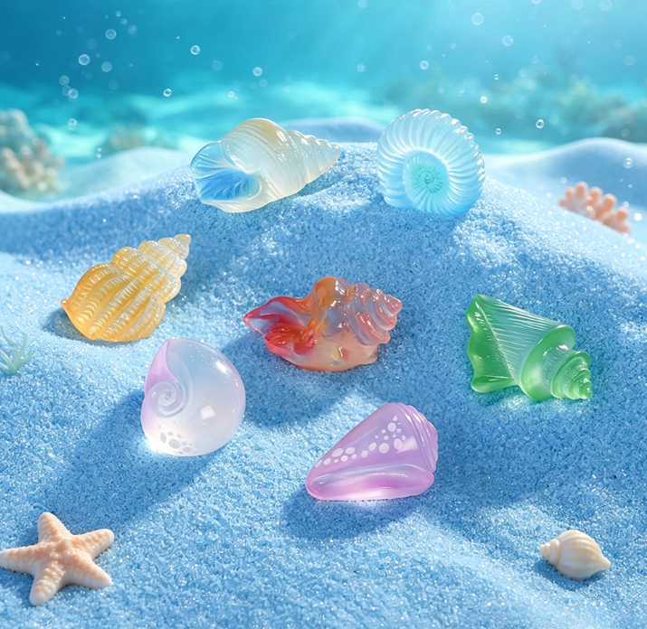 Resin Crafts Sea Animals New Design Shell Conch Ocean Miniatures Crafts ...