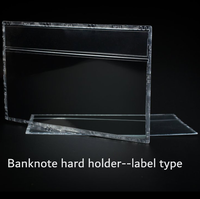 Pochettes pour billets de banque format gig, en PET, vides, pour accessoires de monnaie