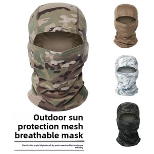 Pasamontañas Deportivo de Poliéster Unisex para Ciclismo al Aire Libre, Protección Solar de Verano, Montañismo, Esquí, Protección Facial Completa Contra el Viento, Camuflaje - Product Image 1